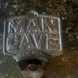 Man Cave Wall-Mounted Bottle Opener